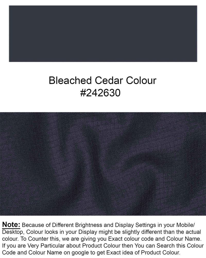 Bleached Cedar Blue Textured Pant T1923-28, T1923-30, T1923-32, T1923-34, T1923-36, T1923-38, T1923-40, T1923-42, T1923-44