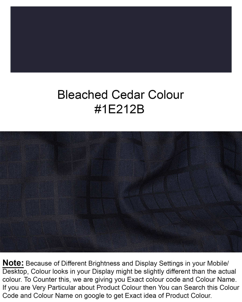 Bleached Cedar Navy Blue Plaid Pant T1938-28, T1938-30, T1938-32, T1938-34, T1938-36, T1938-38, T1938-40, T1938-42, T1938-44