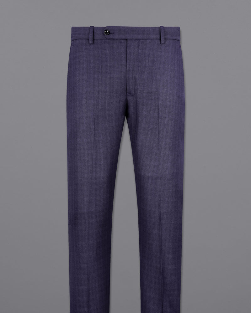 Martinique Navy Blue Checkered Pant T1963-28, T1963-30, T1963-32, T1963-34, T1963-36, T1963-38, T1963-40, T1963-42, T1963-44
