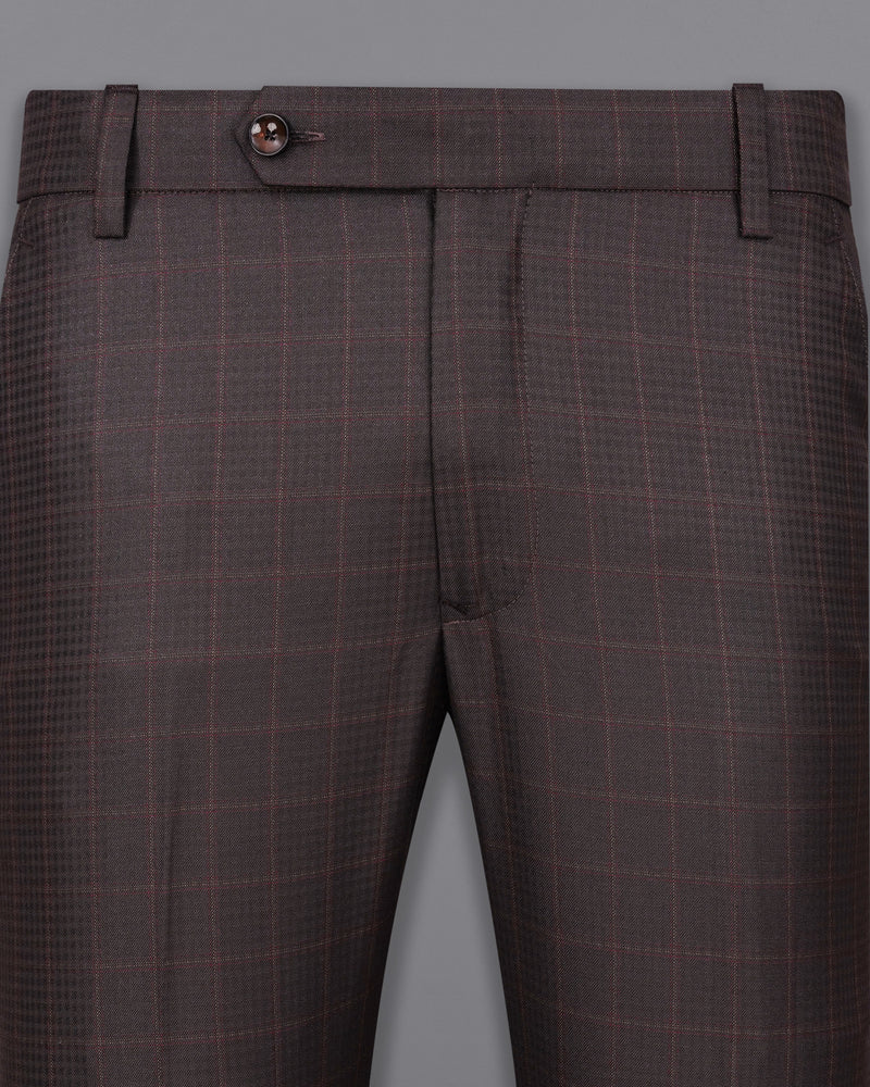 Thunder Brown Checkered Pant T1985-28, T1985-30, T1985-32, T1985-34, T1985-36, T1985-38, T1985-40, T1985-42, T1985-44