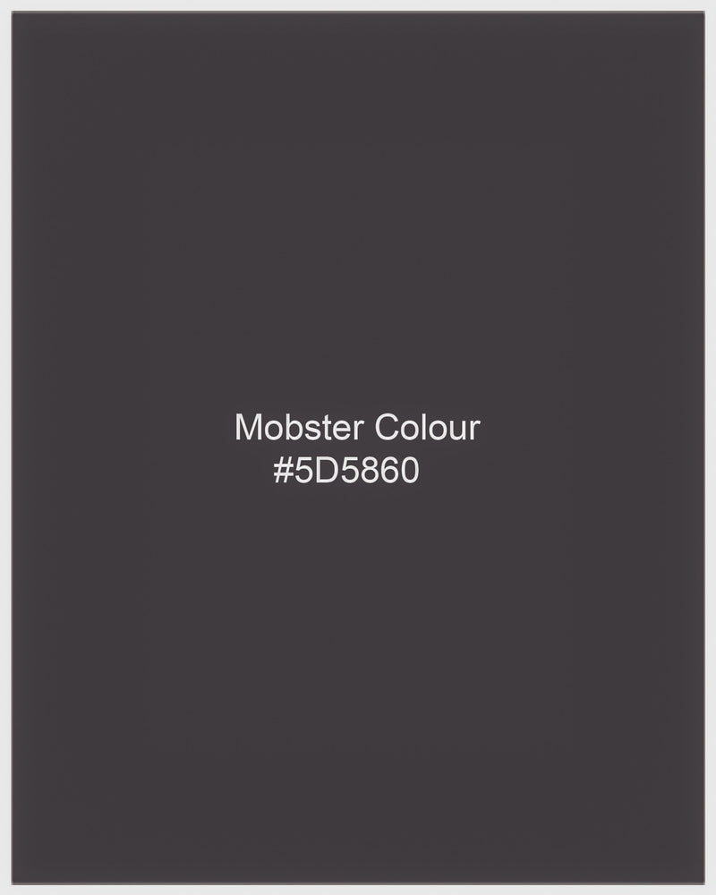 Mobster Grey Windowpane Premium Cotton Pant T1991-28, T1991-30, T1991-32, T1991-34, T1991-36, T1991-38, T1991-40, T1991-42, T1991-44