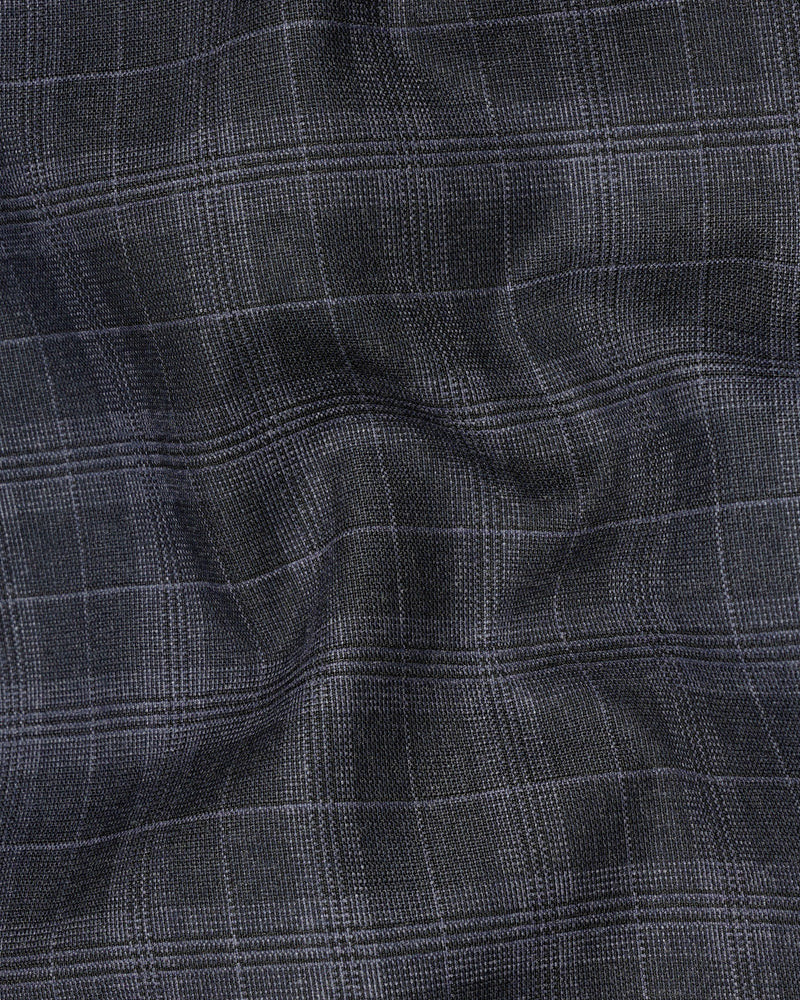 Iridium Dark Gray With Mobster Gray Plaid Pant T2004-28, T2004-30, T2004-32, T2004-34, T2004-36, T2004-38, T2004-40, T2004-42, T2004-44