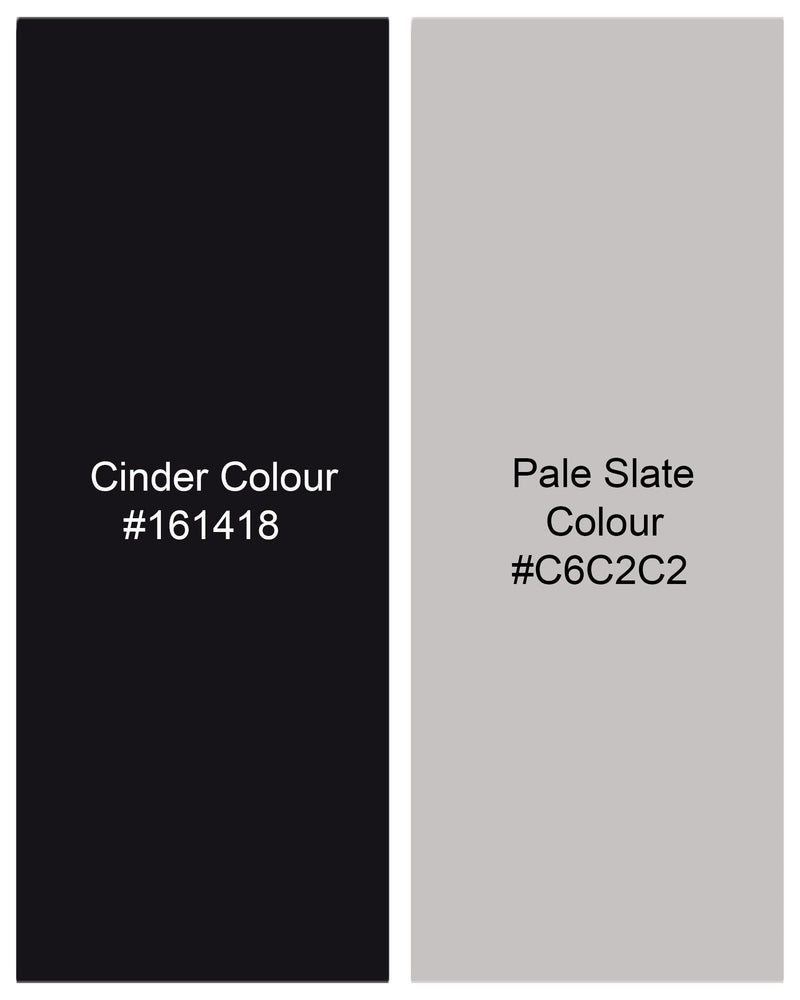 Pale Slate Gray and Black Premium Pant T2021-28, T2021-30, T2021-32, T2021-34, T2021-36, T2021-38, T2021-40, T2021-42, T2021-44