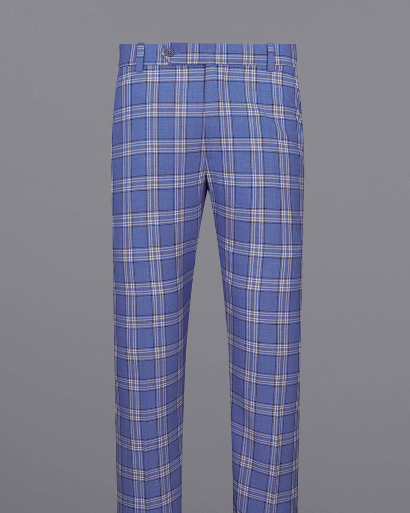 Scampi Blue with Heather Gray Plaid Pant T2042-28, T2042-30, T2042-32, T2042-34, T2042-36, T2042-38, T2042-40, T2042-42, T2042-44