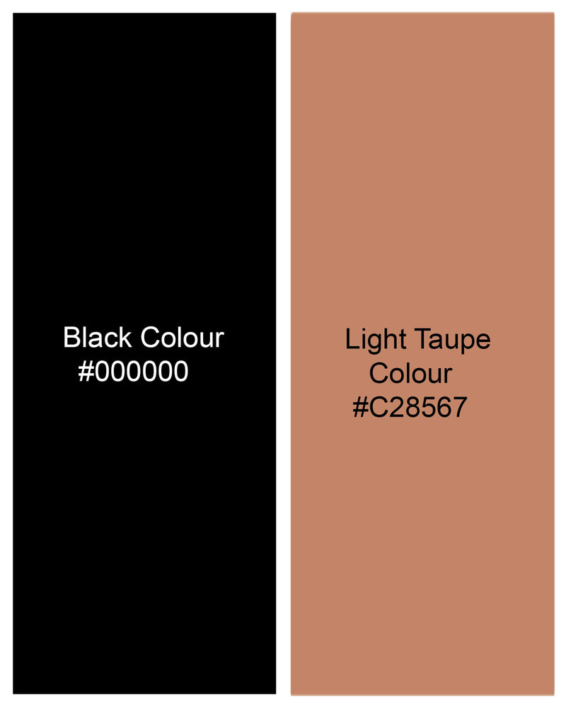 Jade Black with Light Taupe Brown Pant T2061-28, T2061-30, T2061-32, T2061-34, T2061-36, T2061-38, T2061-40, T2061-42, T2061-44