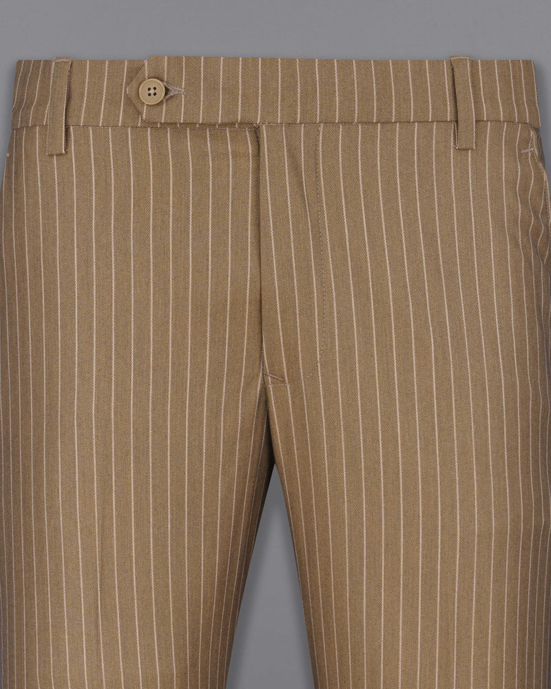 Mocha Brown Striped Pant T2064-28, T2064-30, T2064-32, T2064-34, T2064-36, T2064-38, T2064-40, T2064-42, T2064-44