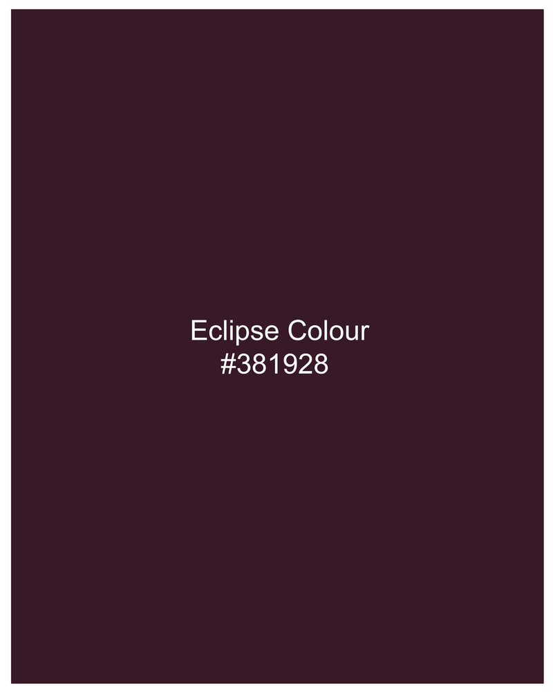 Eclipse Maroon Textured Pant