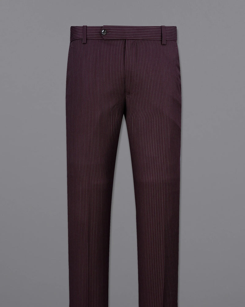 Eclipse Maroon with StarDust Gray Striped Pant T2148-28, T2148-30, T2148-32, T2148-34, T2148-36, T2148-38, T2148-40, T2148-42, T2148-44
