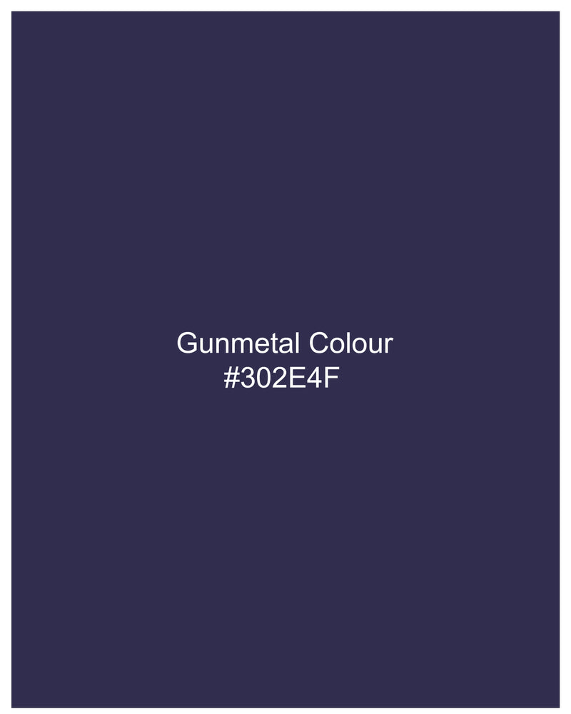 Gunmetal Blue Stretchable Pants T2212-28, T2212-30, T2212-32, T2212-34, T2212-36, T2212-38, T2212-40, T2212-42, T2212-44
