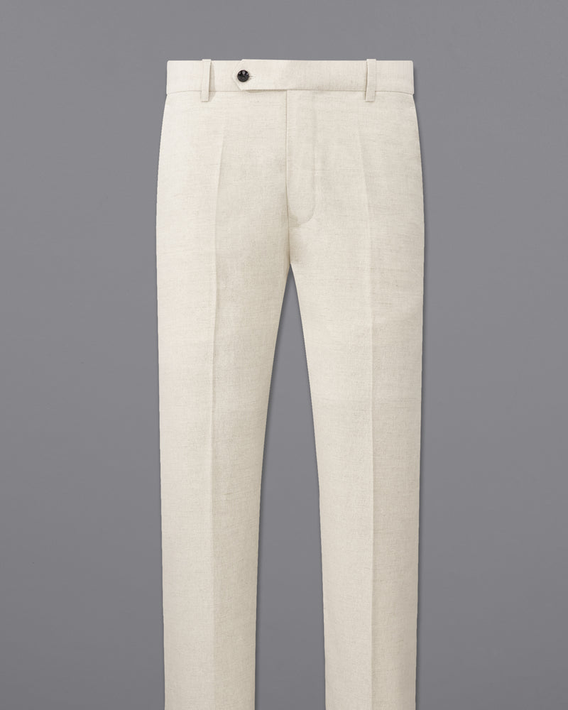Coral Reef Cream Luxurious Linen Sports Pant