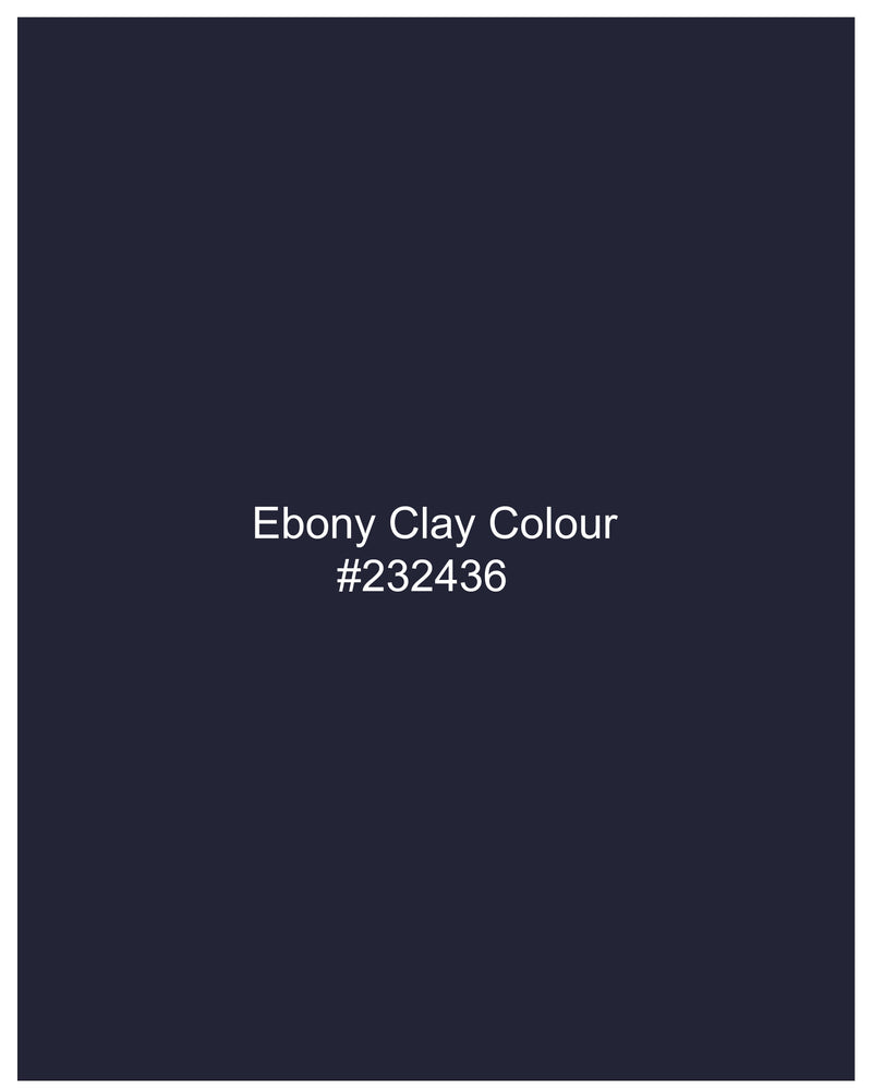 Ebony Clay Navy Blue Plaid Pant