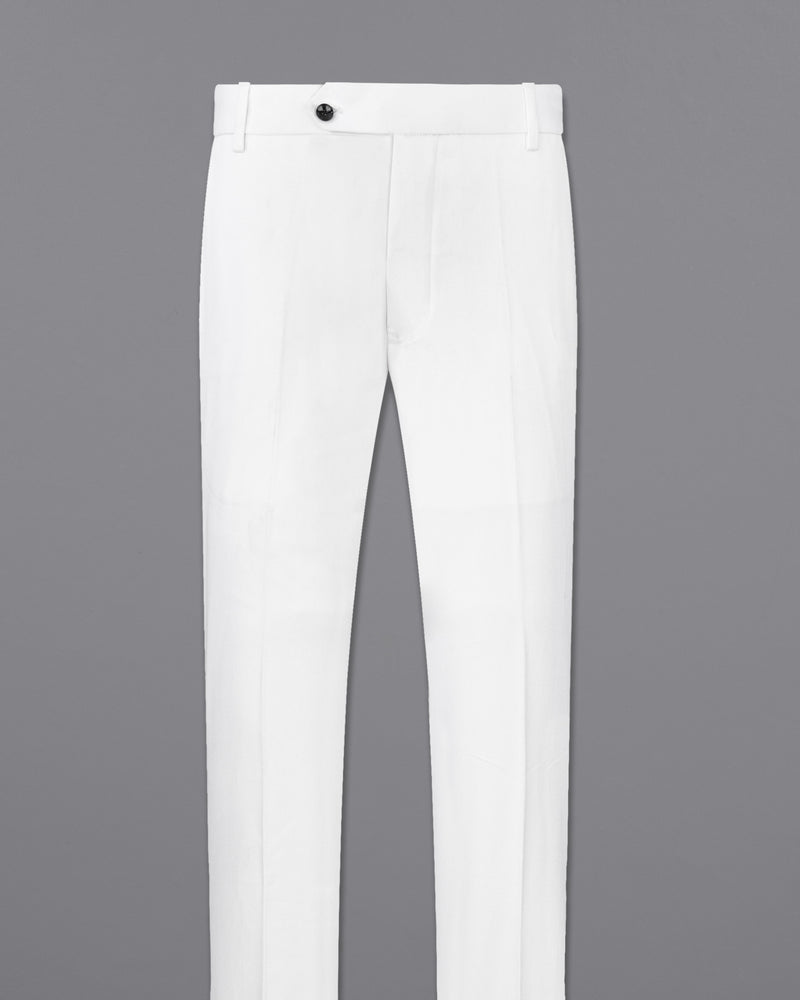 Bright White Premium Cotton Pant