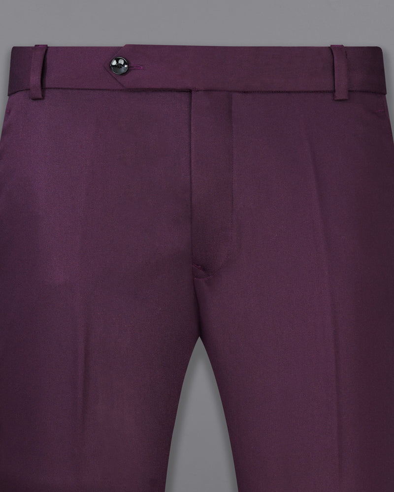 Thunder Maroon Premium Cotton Pant