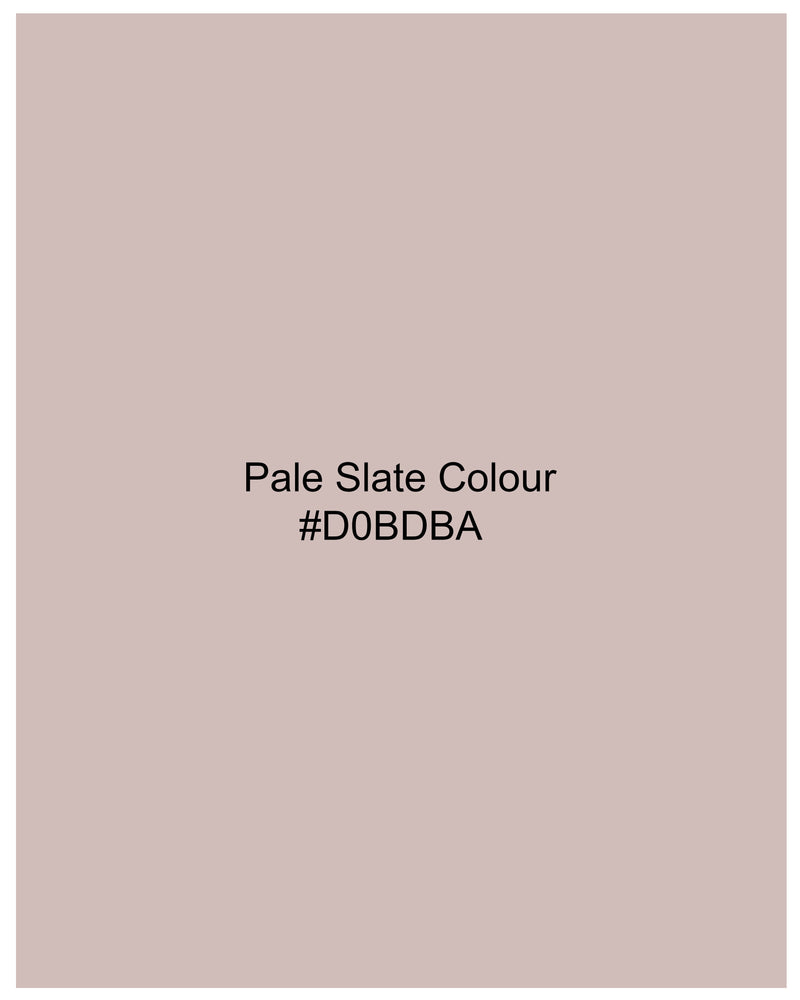 Pale Slate Peach Subtle Checkered Pant
