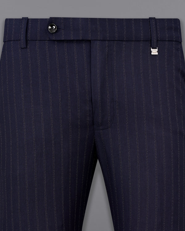 Mirage Navy Blue Striped Pants