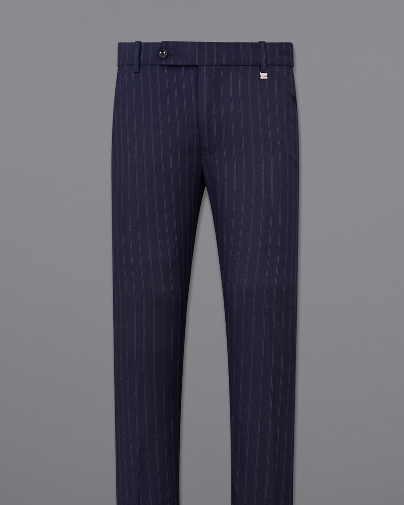 Mirage Navy Blue Striped Pants