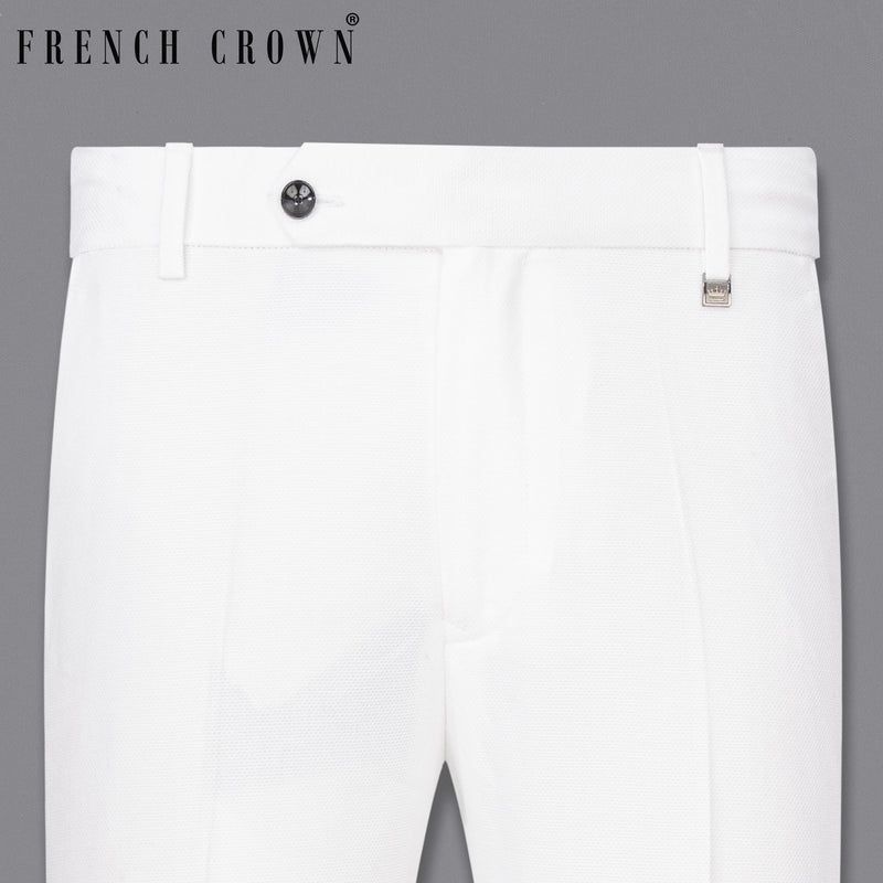 Bright White Premium Cotton Pants