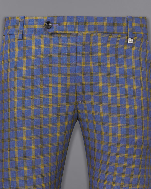 Twilight Blue with Alpine Brown Plaid Pants