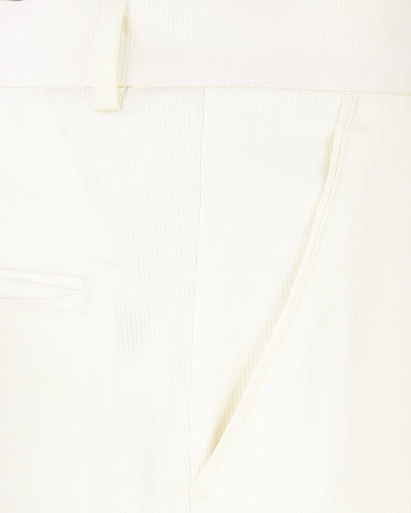 Bright White Premium Cotton Pants