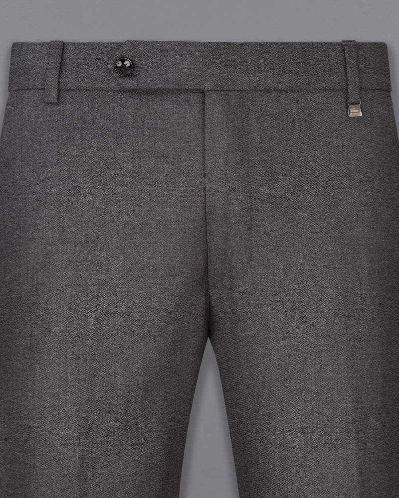 Gravel Gray Wool Rich Pants