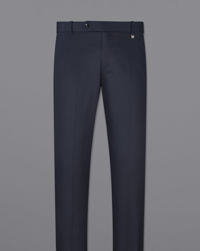 Thunder Navy Blue Premium Cotton Pants