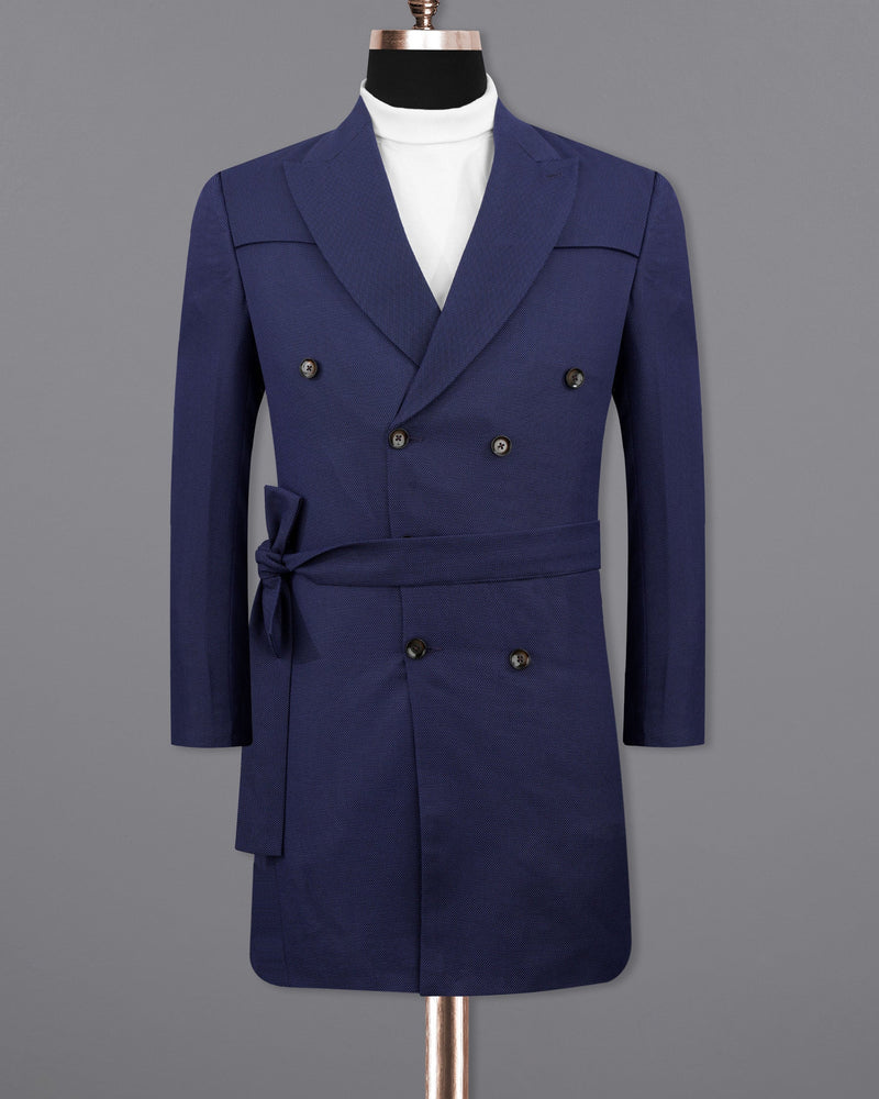 Rhino Navy Blue Double Breasted with Belt Closure Designer Trench Coat TCB2114-DB-D35-36, TCB2114-DB-D35-38, TCB2114-DB-D35-40, TCB2114-DB-D35-42, TCB2114-DB-D35-44, TCB2114-DB-D35-46, TCB2114-DB-D35-48, TCB2114-DB-D35-50, TCB2114-DB-D35-52, TCB2114-DB-D35-54, TCB2114-DB-D35-56, TCB2114-DB-D35-58, TCB2114-DB-D35-60