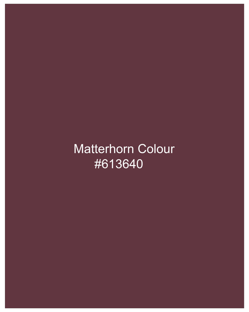 Matterhorn Maroon Wool Rich Designer Trench Coat