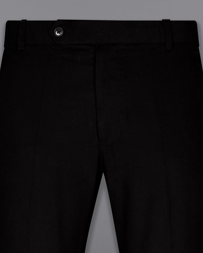Jade Black Premium Cotton Designer Trench Coat with Pant