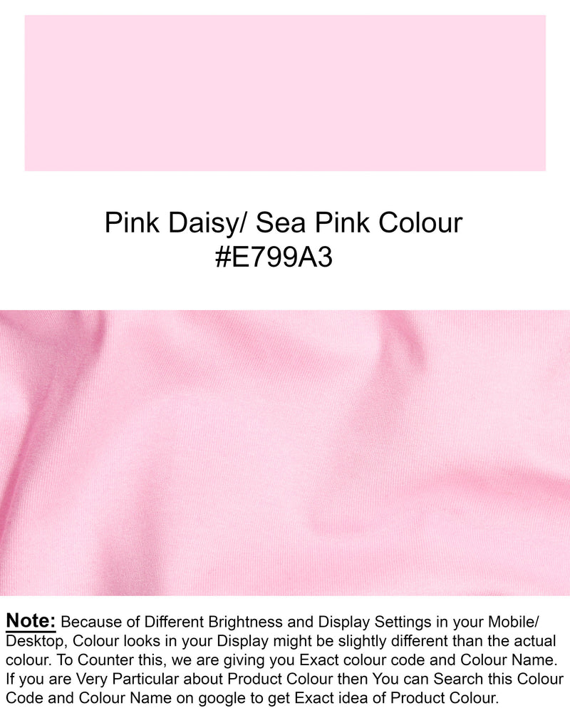 Classic Rose Pink Full-Sleeve Premium Cotton T-Shirt