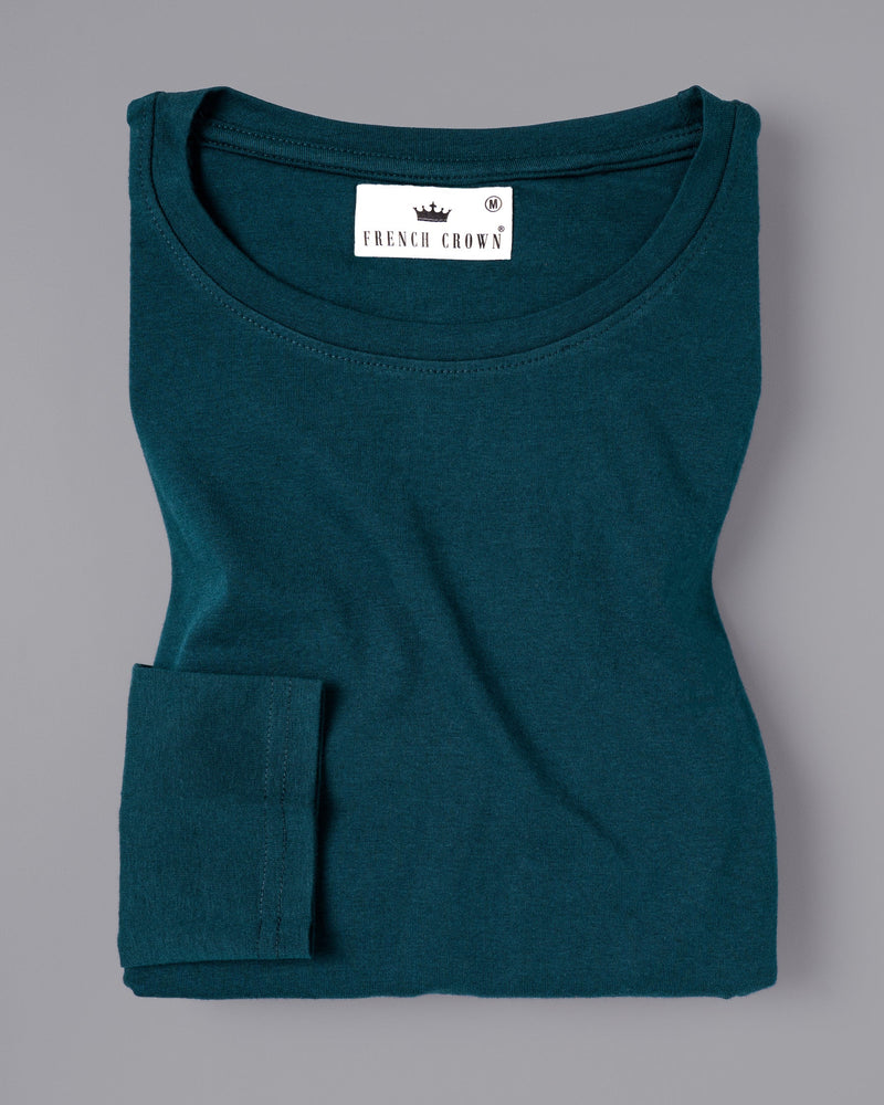 Blue Dianne Full-Sleeve Super Comfy Premium Cotton T-Shirt