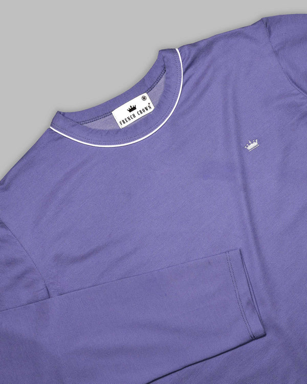 Blue Marguerite Full Sleeve Premium Cotton T-Shirt TS305-S, TS305-M, TS305-L, TS305-XL, TS305-XXL