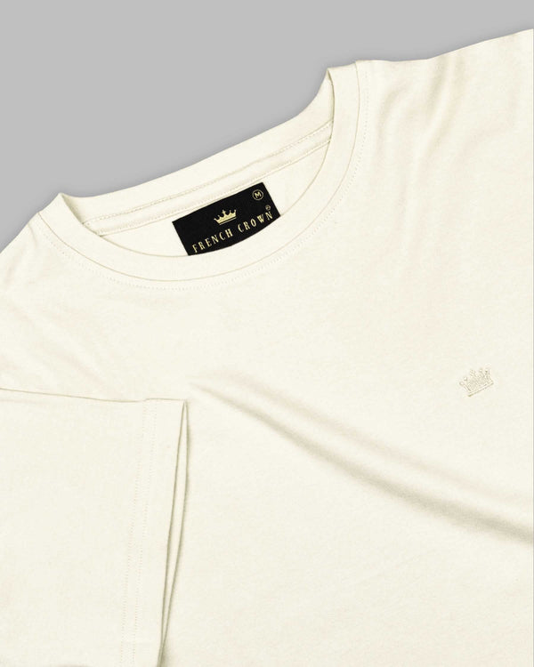 Cream Super Soft Organic Cotton T-Shirt TS314-S, TS314-M, TS314-L, TS314-XL, TS314-XXL