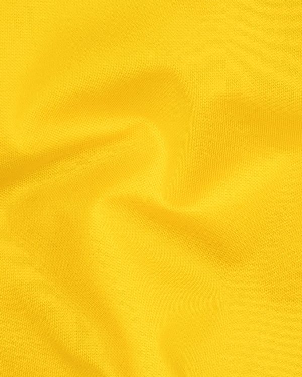Lightning Yellow Super Soft Organic Cotton Pique Polo