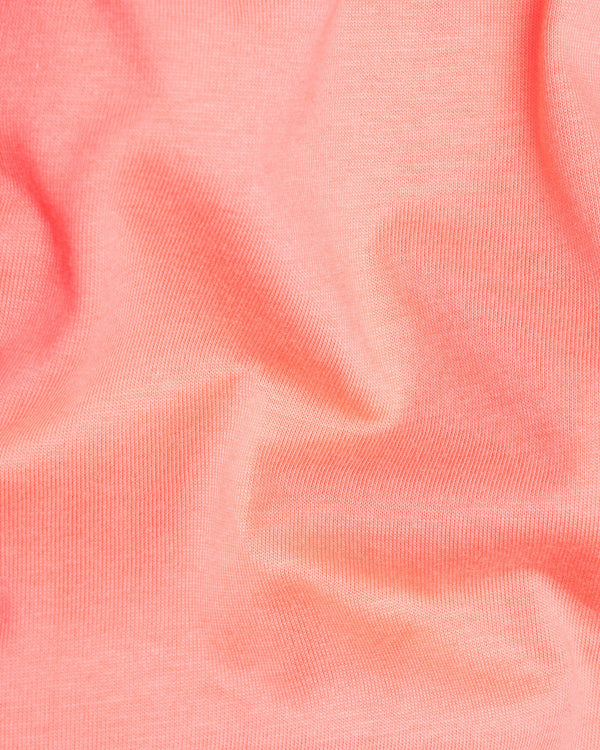 Vivid Tangerine Pink Super Soft Organic Cotton T-Shirt