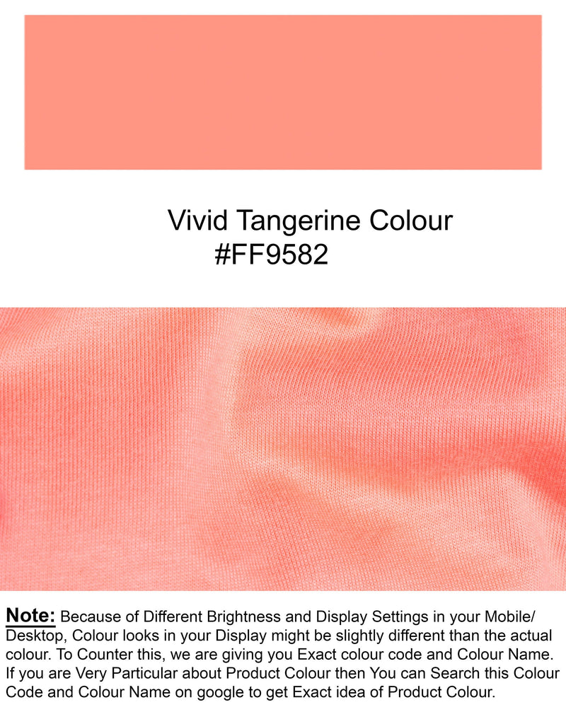 Vivid Tangerine Pink Super Soft Organic Cotton T-Shirt