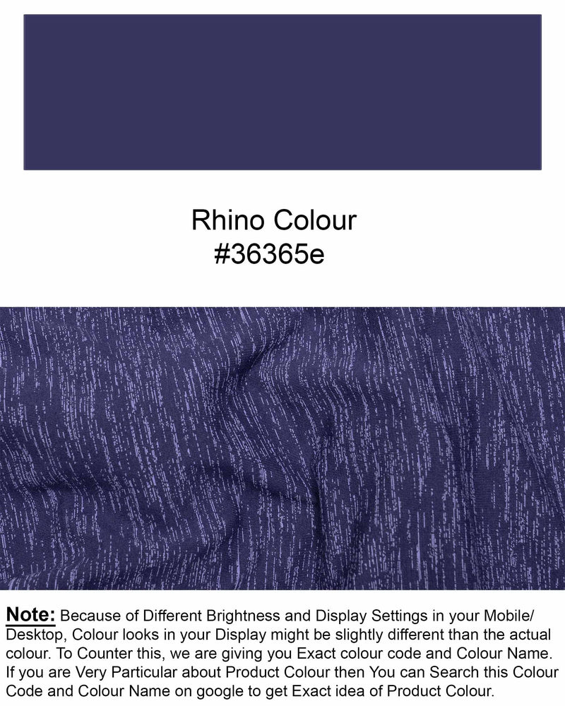 Rhino Blue Premium Cotton T-Shirt   TS398-S, TS398-M, TS398-L, TS398-XL, TS398-XXL, TS398-3XL, TS398-4XL