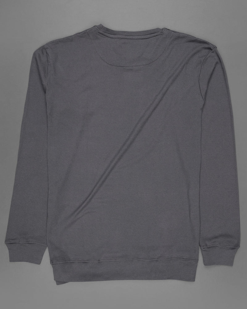 Storm Dust Grey Full Sleeve Premium Cotton Jersey Sweatshirt TS446-S, TS446-M, TS446-L, TS446-XL, TS446-XXL