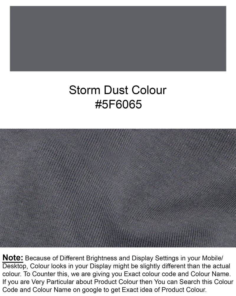 Storm Dust Grey Full Sleeve Premium Cotton Jersey Sweatshirt TS446-S, TS446-M, TS446-L, TS446-XL, TS446-XXL