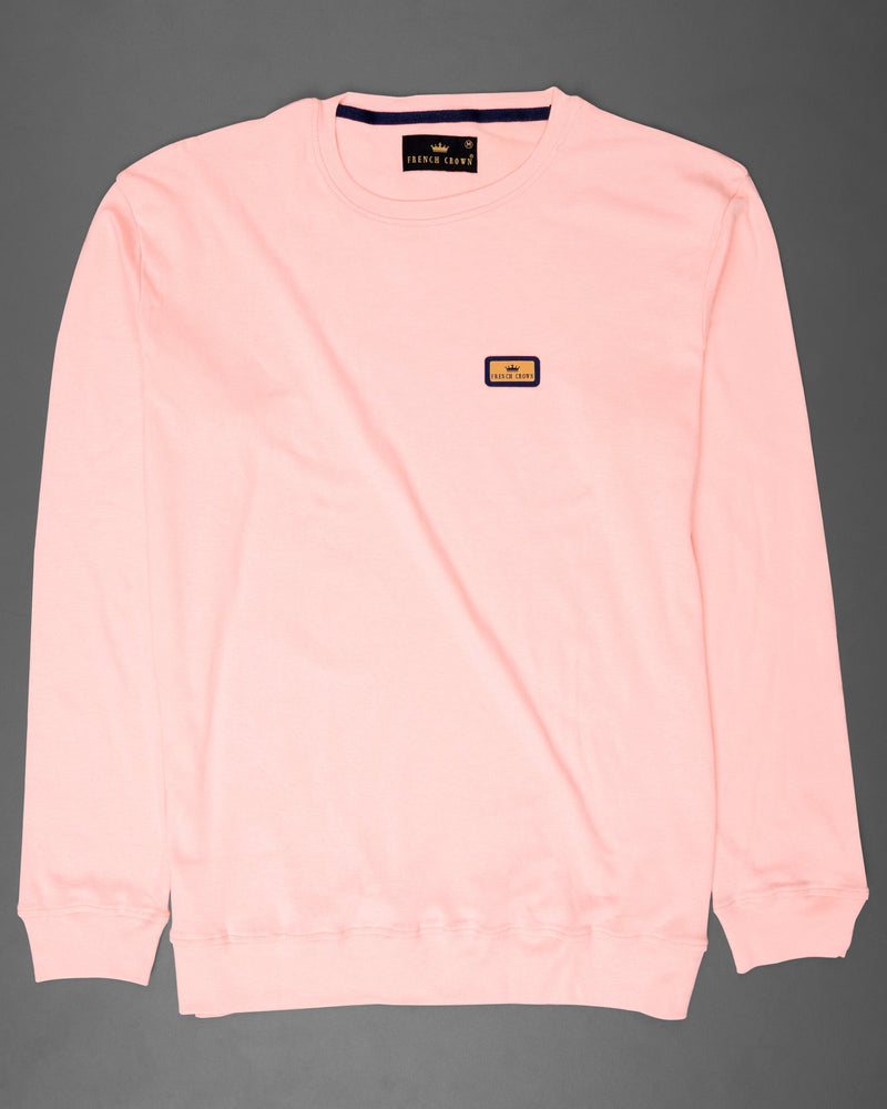 Tuft Bush Peach Full Sleeve Premium Cotton Jersey Sweatshirt TS448-S, TS448-M, TS448-L, TS448-XL, TS448-XXL
