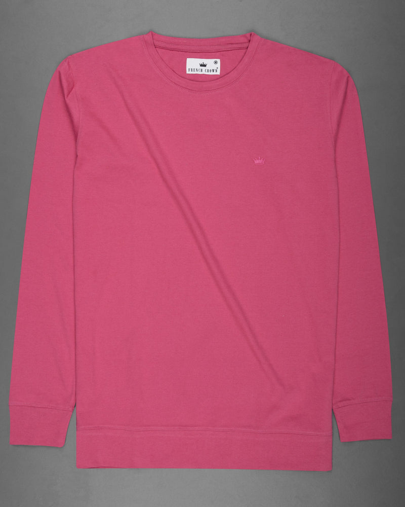 Blush Pink Full Sleeve Super Soft Premium Cotton Sweatshirt TS452-S, TS452-M, TS452-L, TS452-XL, TS452-XXL