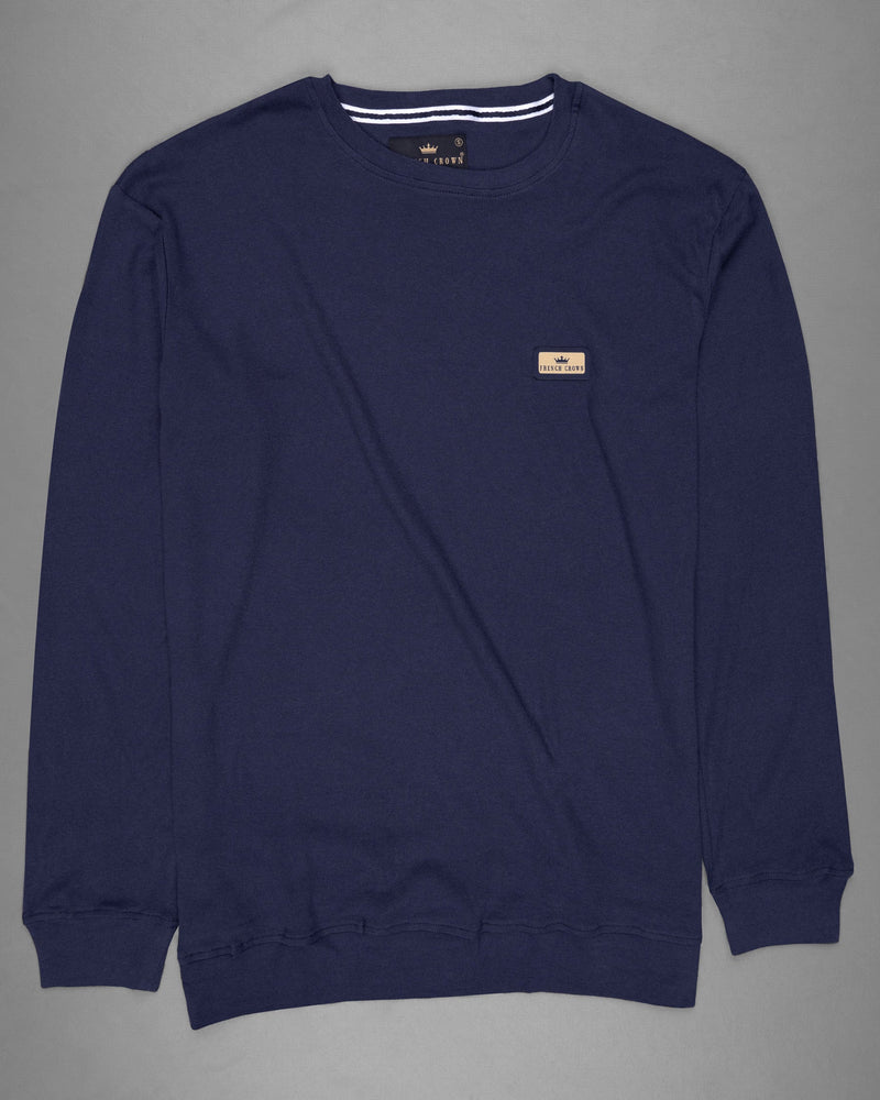 Ebony Clay Blue Full Sleeve Super Soft Premium Cotton Sweatshirt TS463-S, TS463-M, TS463-L, TS463-XL, TS463-XXL