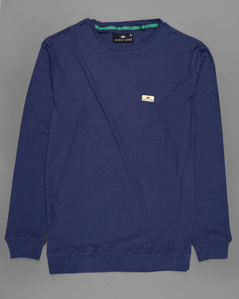 Martinique Blue Full Sleeve Premium Cotton Jersey Sweatshirt TS469-S, TS469-M, TS469-L, TS469-XL, TS469-XXL