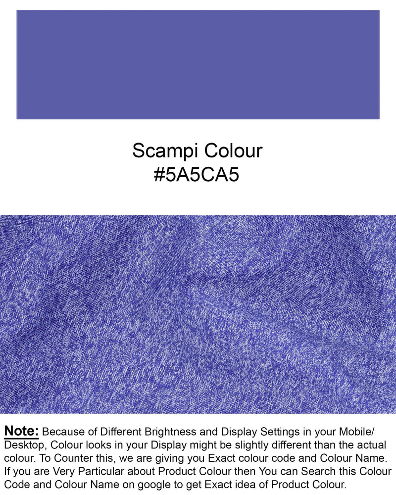 Scampi Blue  Full Sleeve Premium Cotton T-Shirt TS471-S, TS471-M, TS471-L, TS471-XL, TS471-XXL