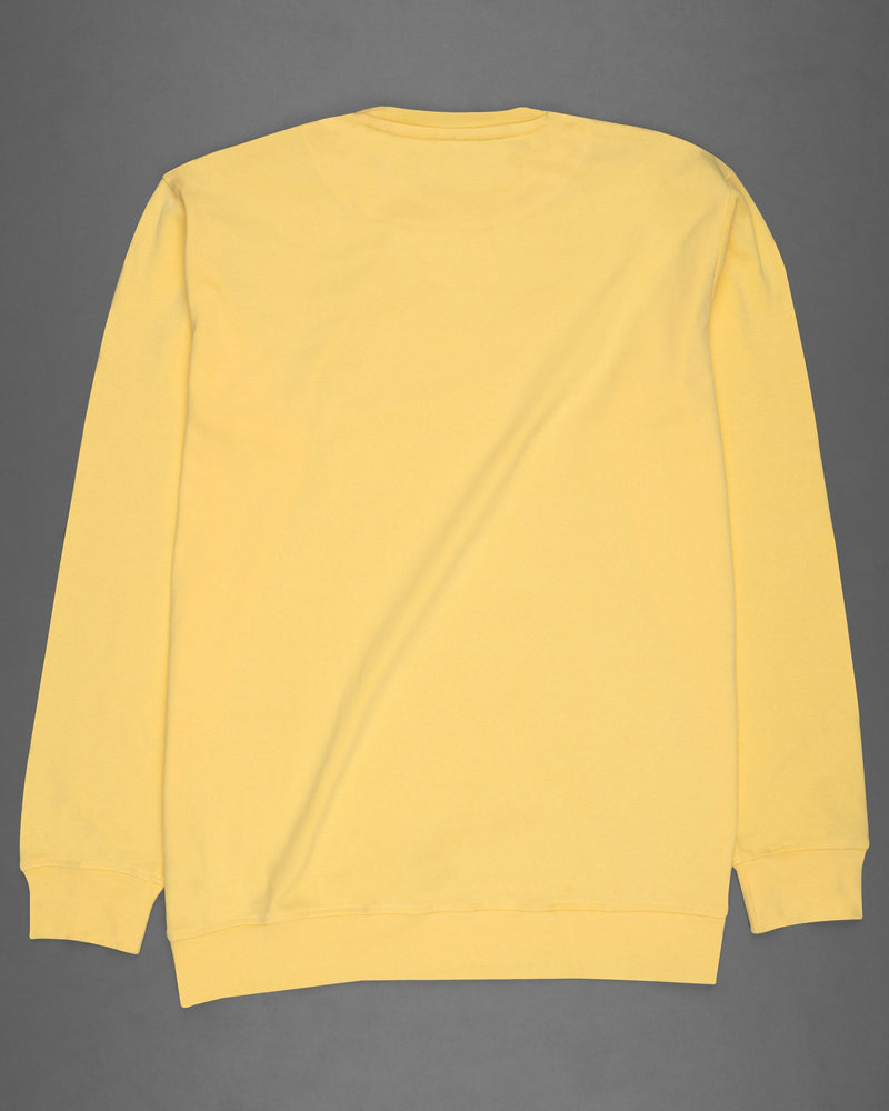 Sweet Corn Yellow Full Sleeve Premium Cotton Jersey Sweatshirt TS480-S, TS480-M, TS480-L, TS480-XL, TS480-XXL