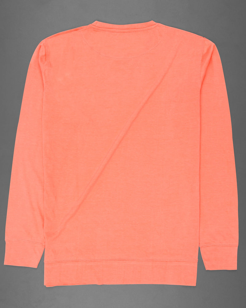 Salmon Full Sleeve Super Soft Premium Cotton Sweatshirt TS494-S, TS494-M, TS494-L, TS494-XL, TS494-XXL