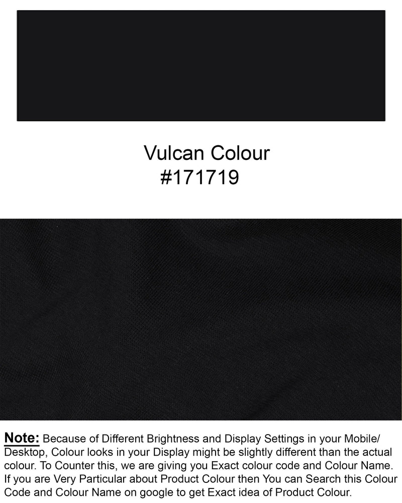 Vulcan Black Full Sleeve Premium Cotton Jersey Sweatshirt TS500-S, TS500-M, TS500-L, TS500-XL, TS500-XXL