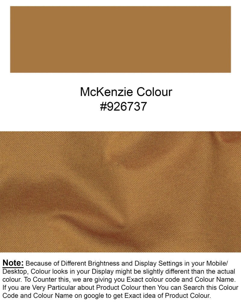 McKenzie Brown Super Soft Organic Pique Polo TS505-S, TS505-M, TS505-L, TS505-XL, TS505-XXL