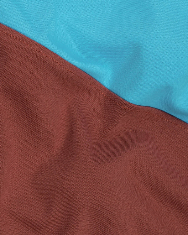 Kenyan Copper and Picton Blue Super Soft Premium Jersey Sweatshirt TS516-S, TS516-M, TS516-L, TS516-XL, TS516-XXL