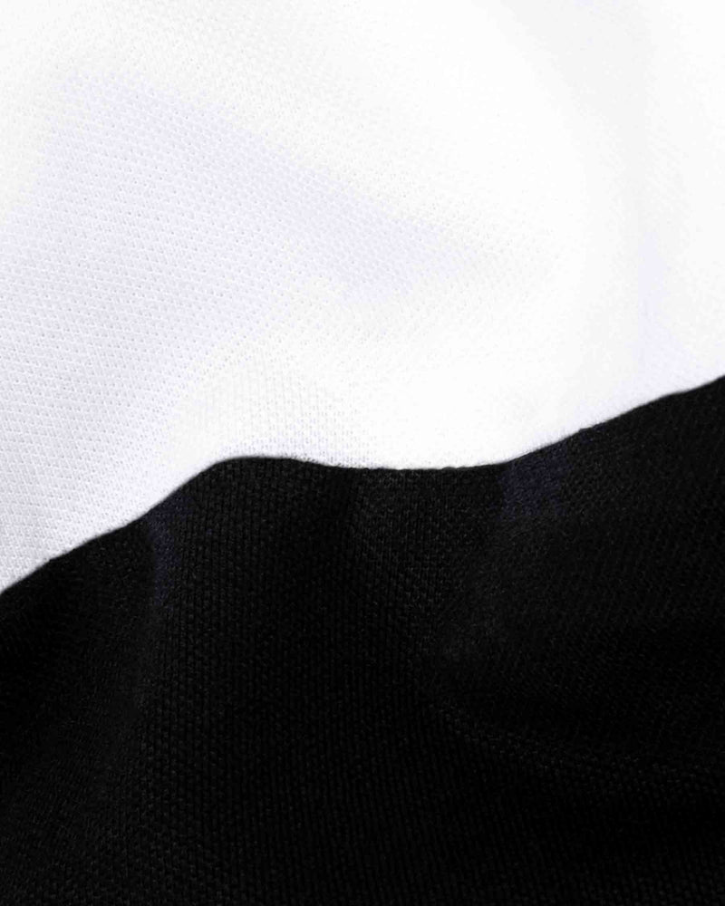 Jade Black and Bright White Super Soft Pique Polo T Shirt TS545-S, TS545-M, TS545-L, TS545-XL, TS545-XXL