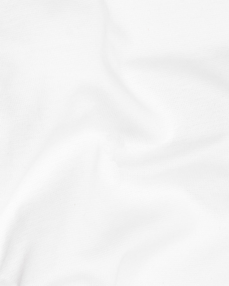 Snow Drift White Pique Premium Cotton Polo